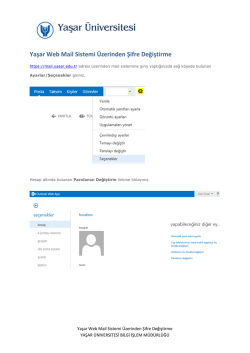 OWA &Uuml;zerinden Şifre Değiştirme