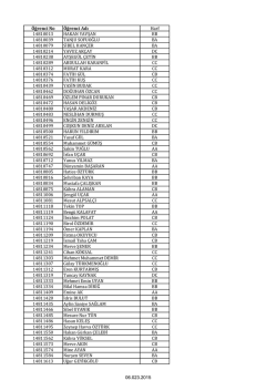 Gelişim Psikolojisi B&uuml;t&uuml;nleme Sonu&ccedil;ları