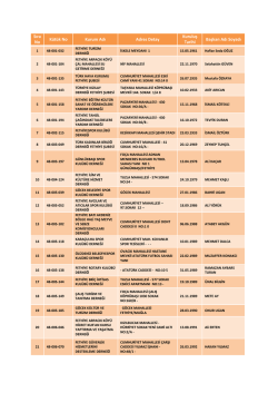 Fethiye İl&ccedil;esi Dernekler Listesi