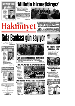 3 mart.qxd - &Ccedil;orum Hakimiyet Gazetesi