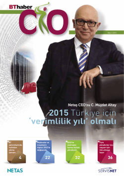 2015 Türkiye için `verimlilik yılı` olmalı
