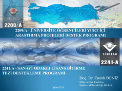 PowerPoint Sunusu - Proje Destek Ofisi