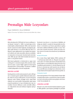 Makale PDF - G&uuml;ncel Gastroenteroloji
