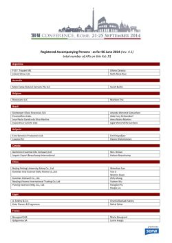 AP List Rome as for 06.06.2014 rev. 4.1