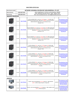 2014 yılında Devlet Malzeme Ofisi &Uuml;zerinden Satışını Yaptığımız