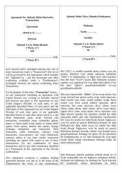 Malta Şubesi T&uuml;rev &Uuml;r&uuml;nler &Ccedil;er&ccedil;eve S&ouml;zleşmesi