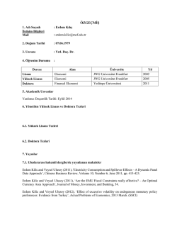 &Ouml;ZGE&Ccedil;MİŞ - MEF &Uuml;niversitesi