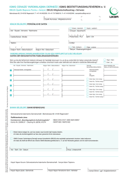 İsviçre Üyelik Başvuru Formu Download