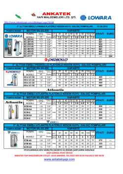 &Uuml;r&uuml;n Fiyat Listesini g&ouml;rmek i&ccedil;in tıklayınız.