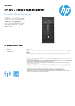 HP 280 G1 K&uuml;&ccedil;&uuml;k Kasa Bilgisayar - Hewlett
