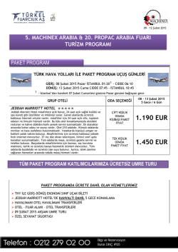 Cidde 5 Gece / 6 G&uuml;n - T-Tur