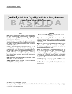 Dosya Y&uuml;kle - T&uuml;rk Psikiyatri Dergisi