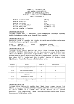 26.03.2014 - Marmara &Uuml;niversitesi