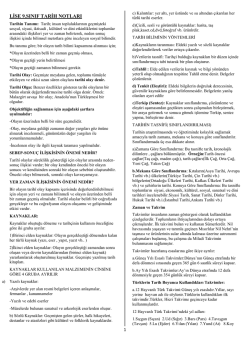 lise 9.sınıf tarih notları