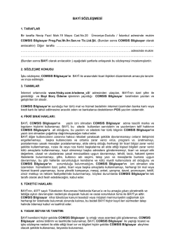BAYİ SÖZLEŞMESİ