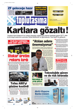 istanbul - Kenti&ccedil;i Toplu Taşıma