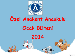 Anaokulu Ocak 2014 B&uuml;lteni