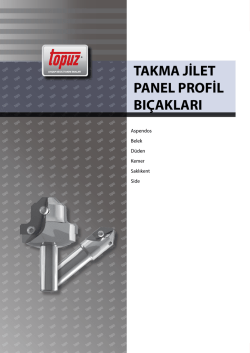 TAKMA JİLET PANEL PROFİL BI&Ccedil;AKLARI