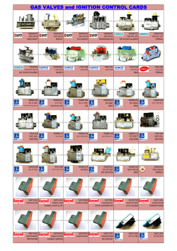 GAS VALVES and IGNITION CONTROL CARDS