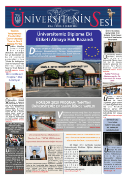 Şubat 2014 - Muğla &Uuml;niversitesi