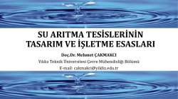 Su Arıtma Tesislerinin Tasarım ve İşletme Esasları