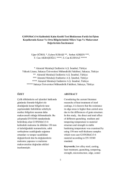 G18NiMoCr3-6 Kalitedeki Kalın Kesitli Test