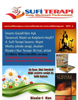 sufiterapinewsletter4T&uuml;rk&ccedil;e