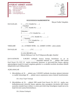 1 - &hellip;.. ( TC Kimlik No : &hellip;.)