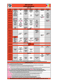 MOST LIFE CLUB STUDYO PROGRAMLARI