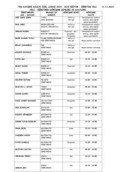 lise g&ouml;r&uuml;şme g&uuml;nleri i&ccedil;in tıklayınız