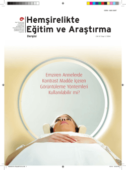 Emziren Annelerde Kontrast Madde İ&ccedil;eren