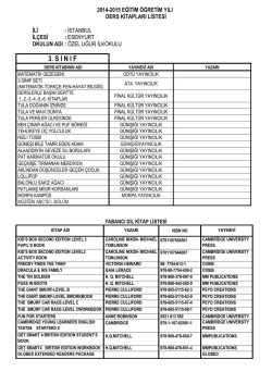 3. S I N I F - Uğur Koleji