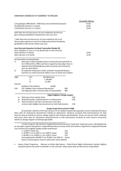 Harcirah Miktarları