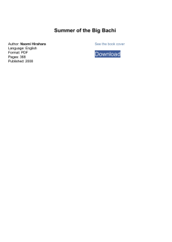 Summer of the Big Bachi by Naomi Hirahara