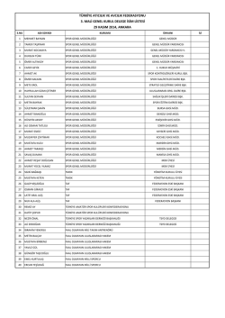 3.Mali Genel Kurul Delege İsim Listesi