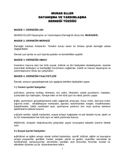 murad eller dayanışma ve yardımlaşma derneği t&uuml;z&uuml;ğ&uuml;
