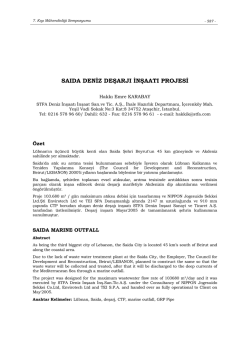 saıda deniz deşarjı inşaatı projesi
