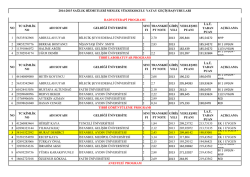 sağlık hizmetleri y&uuml;ksekokulu
