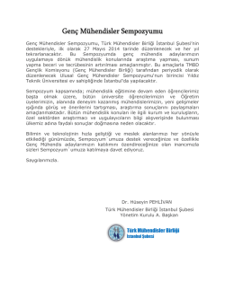 Gen&ccedil; M&uuml;hendisler Sempozyumu