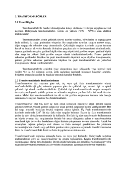 2. TRANSFORMAT&Ouml;RLER 2.1 Temel Bilgiler