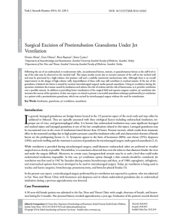 Surgical Excision of Postintubation Granuloma