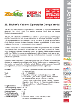 Fuar Sonu&ccedil;ları Raporu