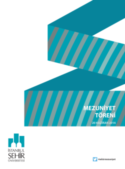 mezuniyet t&ouml;reni kitap&ccedil;ığı - İstanbul Şehir &Uuml;niversitesi