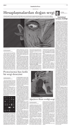 "Hesaplaşmalardan doğan sergi," Istanbul Art News