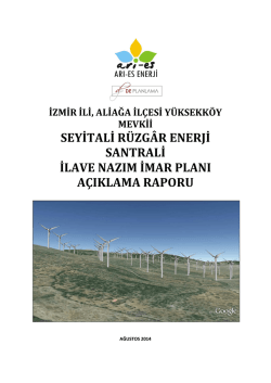 nazım imar planı a&ccedil;ıklama raporu