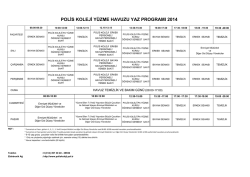 polis koleji yüzme havuzu yaz programı 2014