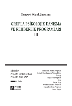 grupla psikolojik danışma ve rehberlik programları ııı