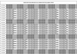 psikiyatri poliklinikleri aylık uzman doktor &ccedil;alışma listesi