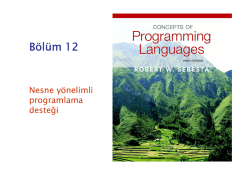 Nesne y&ouml;nelimli programlama desteği