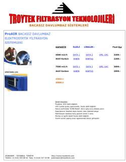 BACASIZ DAVLUMBAZ SİSTEMLERİ ProAIR BACASIZ